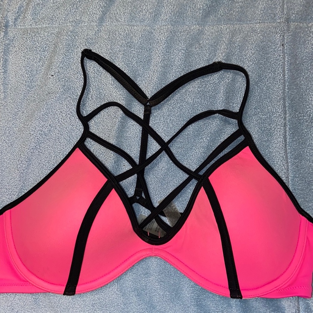 VS Neon pink bikini top